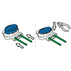 Ambrogio ® kompatible Kabel-Verbinder Draht Reparatur Verbindungsklemme Mähroboter Zucchetti ® |wasserdicht|Original 3M, Inhalt: 10x314