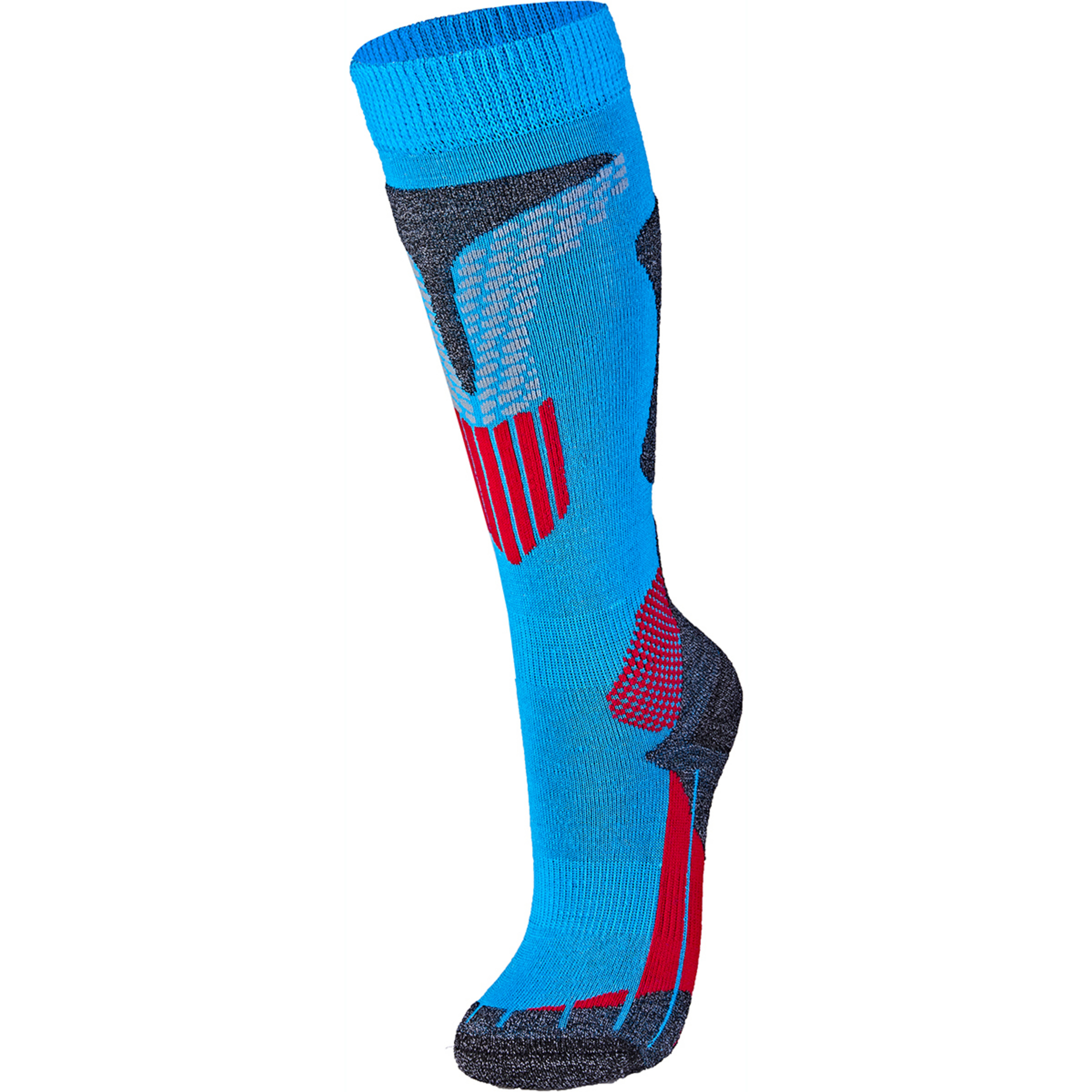 Wapiti WK06 Merino Comfort Kinder Skisocken blau Größe 31 Trekking Atmungsaktiv Merinowolle