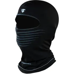 Under Shield, Unisex, Sturmhaube + Halsschlauch, Hero Thermo-Balaclava, Schwarz, One Size