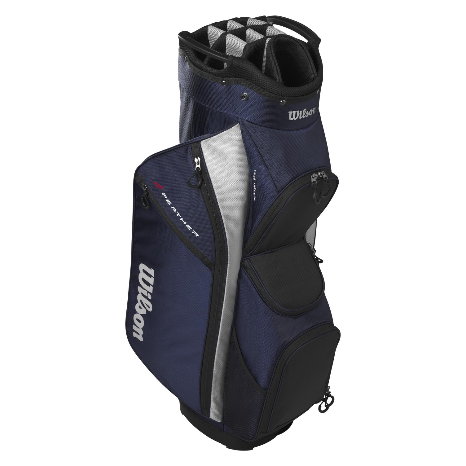 Wilson - Feather Cartbag - Navy/Silver (WG4008404)