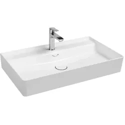 Isvea Vea Waschtisch 10VA50081 Überlauf, Hahnloch, 81cm, weiß
