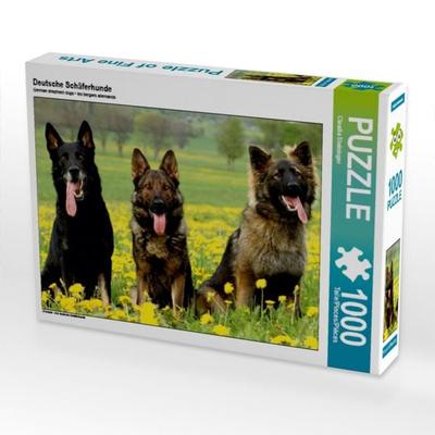 CALVENDO Puzzle Deutsche Schäferhunde | 1000 Teile Lege-Größe 64x48cm Foto-Puzzle für glückliche Stunden
