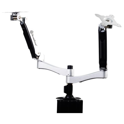 SilverStone SST-ARM22BC Dual Monitorhalterung - schwarz