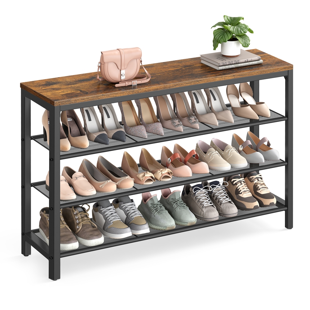 VASAGLE Schuhregal mit Gitterablagen LBS14BX