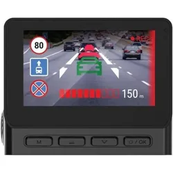 Navitel GPS-Videorekorder RS990 IPS-Display 3" GPS (Satellit) Inklusive Karten (Eingebautes Display, Eingebautes Mikrofon, GPS-Empfänger, WLAN, 4K), Dashcam, Schwarz