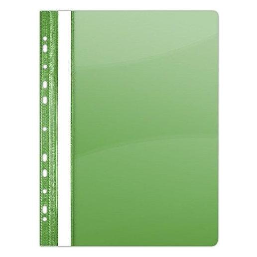 Donau PVC-Schnellhefter - Euro-Lochung - A4 - Glänzend grün - 235 x 310 mm - Fassungsvermögen: 200 Blatt (72200993)