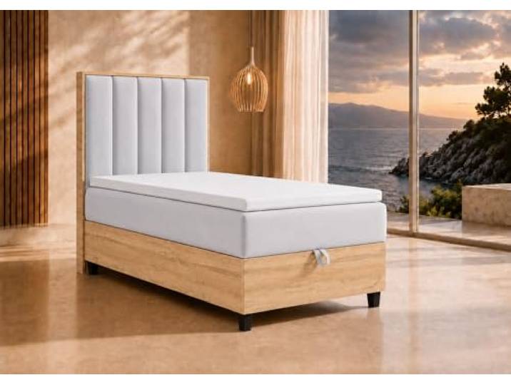 Best For Home Boxspringbett Trinity K10 80x200 Einzelbett mit Bettkasten