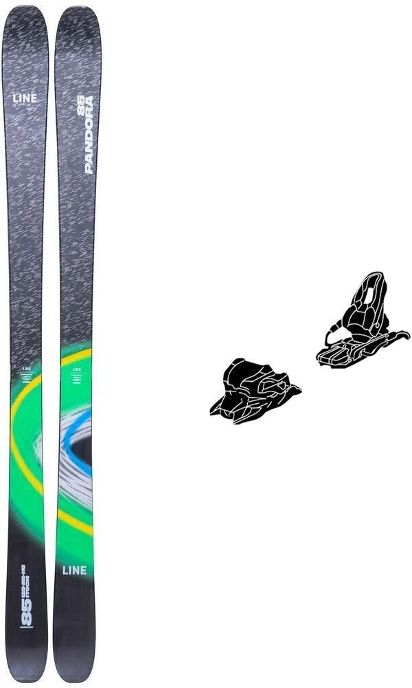 Line  - Pack Ski Pandora 85 - 168 + 11.0 Tp 90mm Black Anthracite - Ski