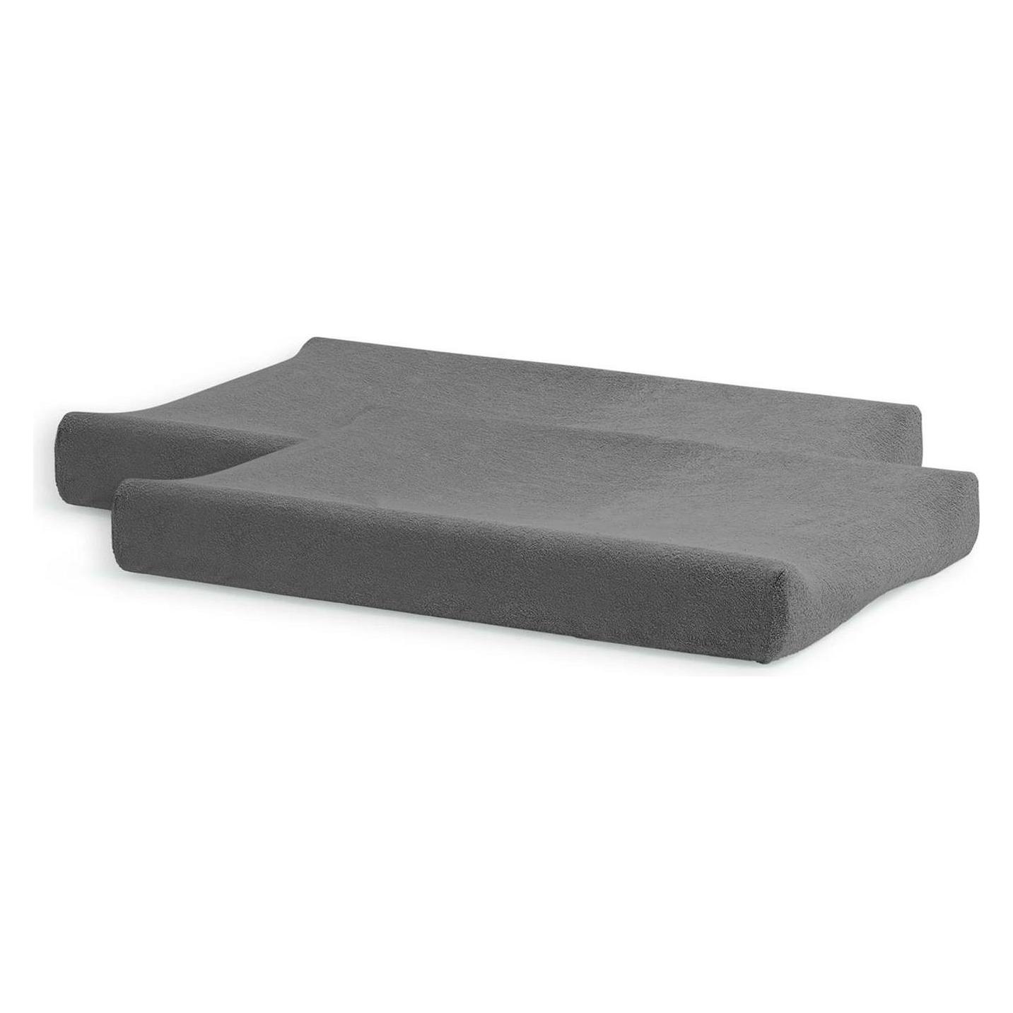 Jollein Wickelkissenbezug 2er Set Terry Storm Grey 50 x 70 cm (50 x 70 cm) (2550-503-00094)