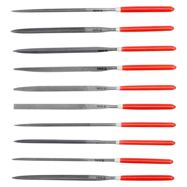 Yato NEEDLE FILE SET 10PCS 5x180x85MM (180 mm) (YT-6165)