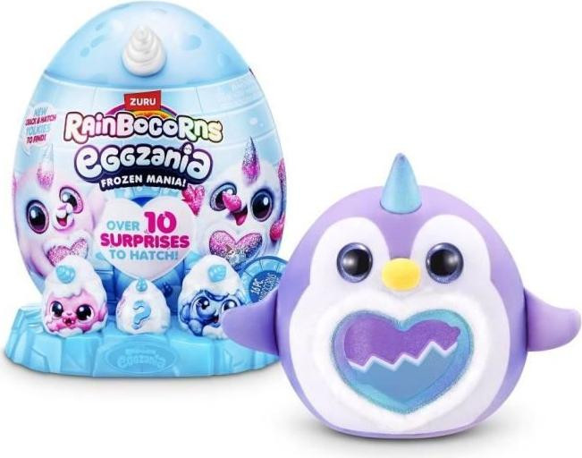 Zuru Rainbocorns Eggzania Frozen Mania verrassingsei met pluche figuur en accessoires