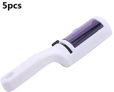 Inspired Living Reusable Electrostatic Pet Hair Remover Brush And Lint Cleaner For Clothes, Furniture, Car Seats 5pcs