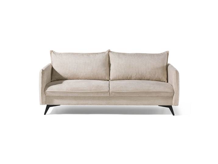 Canapé 3 places OLIVIA en Chenille Beige 199×100×86 cm