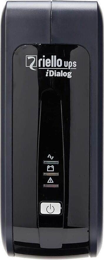 Riello iDialog 800VA UPS – Tower, 4x IEC Outlets, VRLA AGM Battery - Black, New