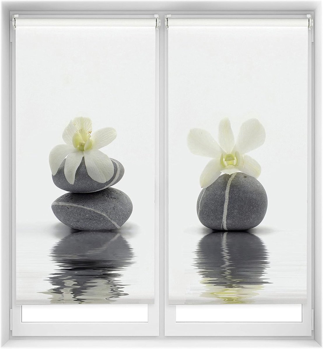 Duo Relax Rolgordijn Orchidee - Lichtdoorlatend - 60 x 150 cm