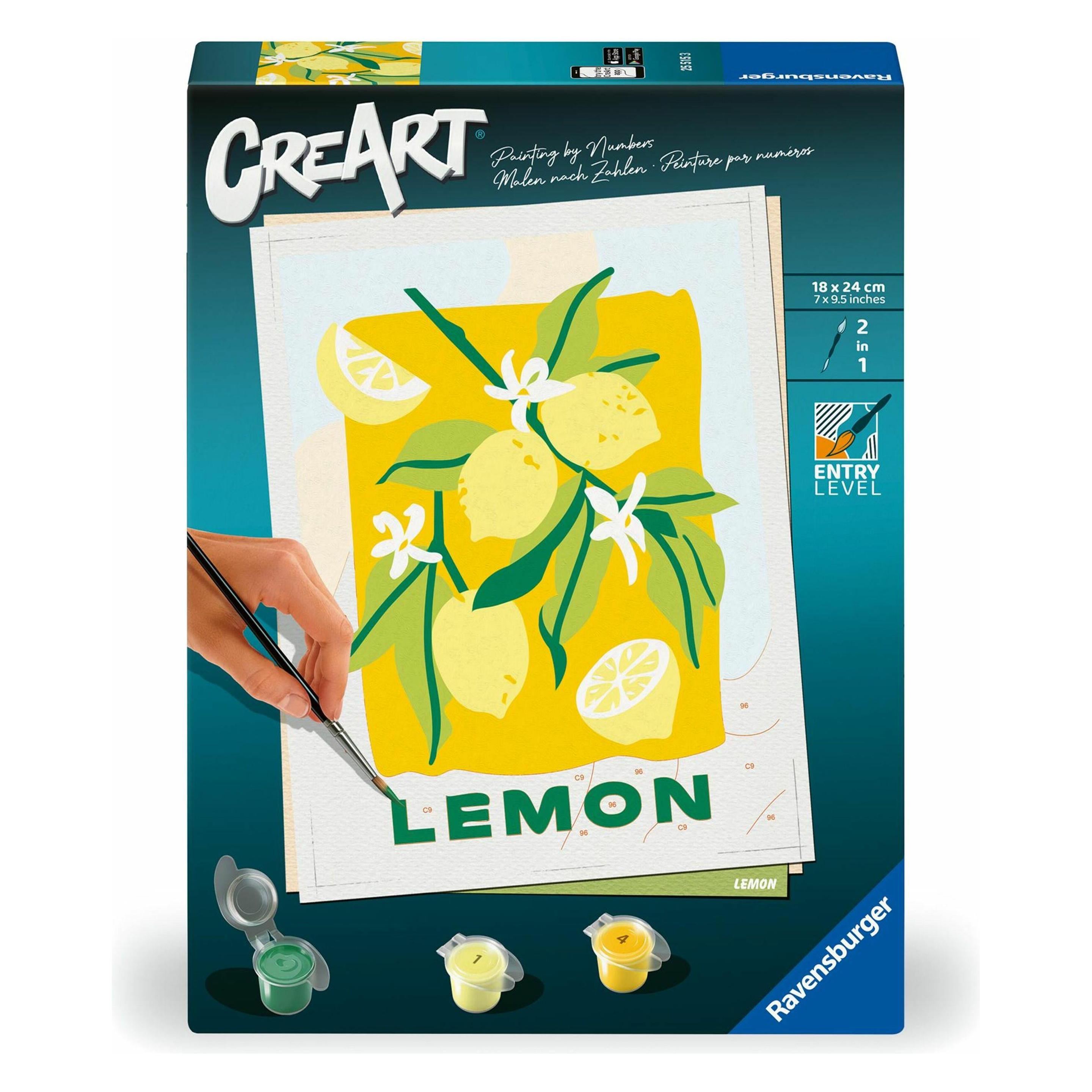 Ravensburger CreArt - Malen nach Zahlen - Zitronen (25515)
