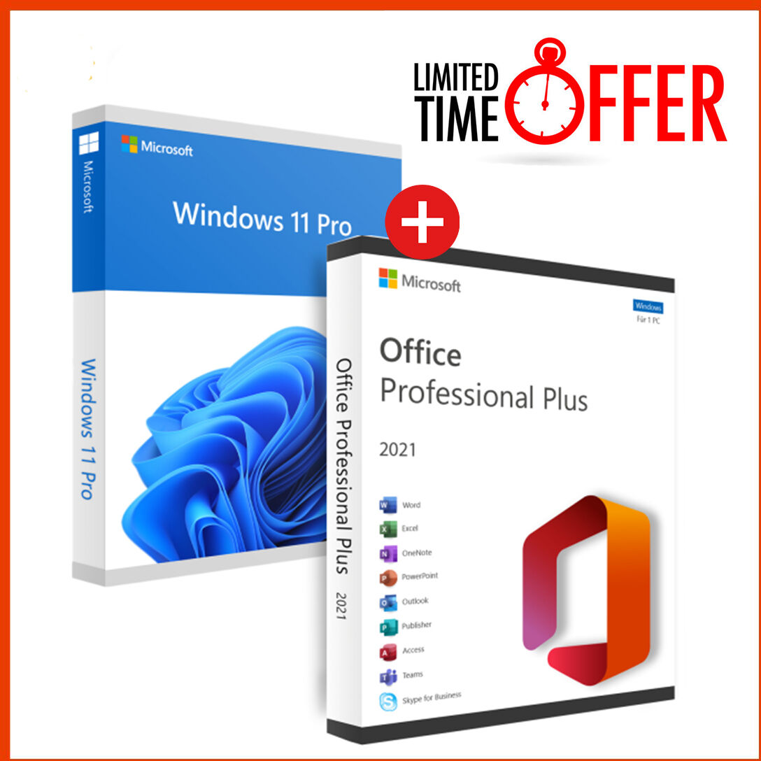Microsoft Windows 11 Professional + Office 2021 Professional Plus (BUNDLE) – Product Key