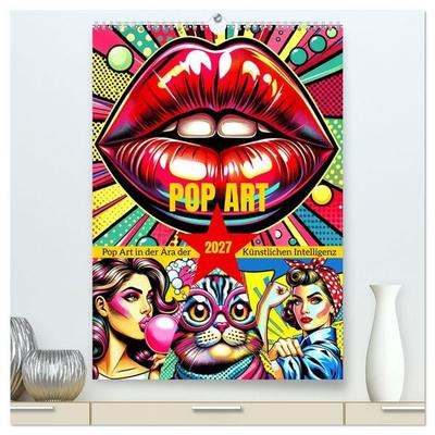 Pop Art - In der Ära der Künstlichen Intelligenz (hochwertiger Premium Wandkalender 2027 DIN A2 hoch), Kunstdruck in Hochglanz