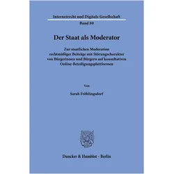Fröhlingsdorf:Der Staat als Moderator, Fachbücher von Sarah Fröhlingsdorf
