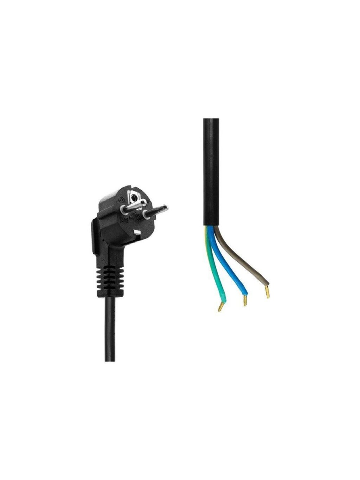 MicroConnect - power cable - Type F/E to open end - 10 m