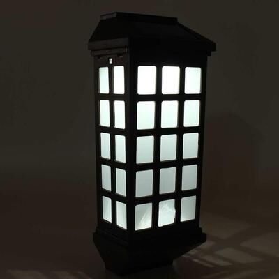 United Extended Outdoor Solar Wall Lamp Waterproof Garden & Courtyard Light white Light