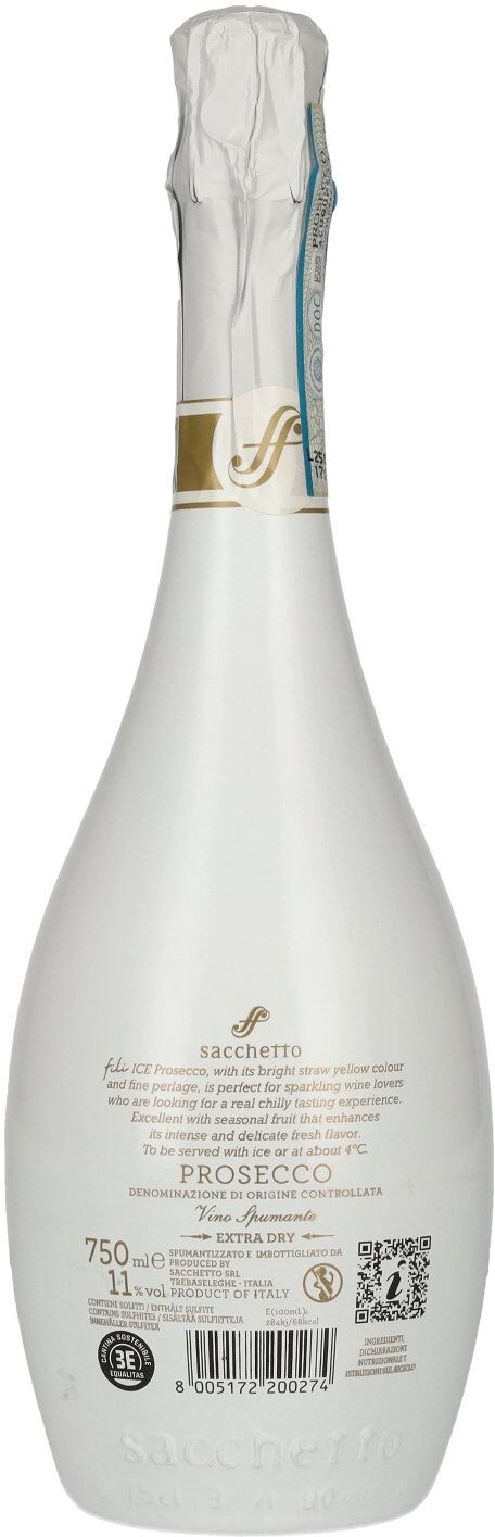 Sacchetto Fili Prosecco ICE Extra Dry DOC 11% Vol. 0,75l