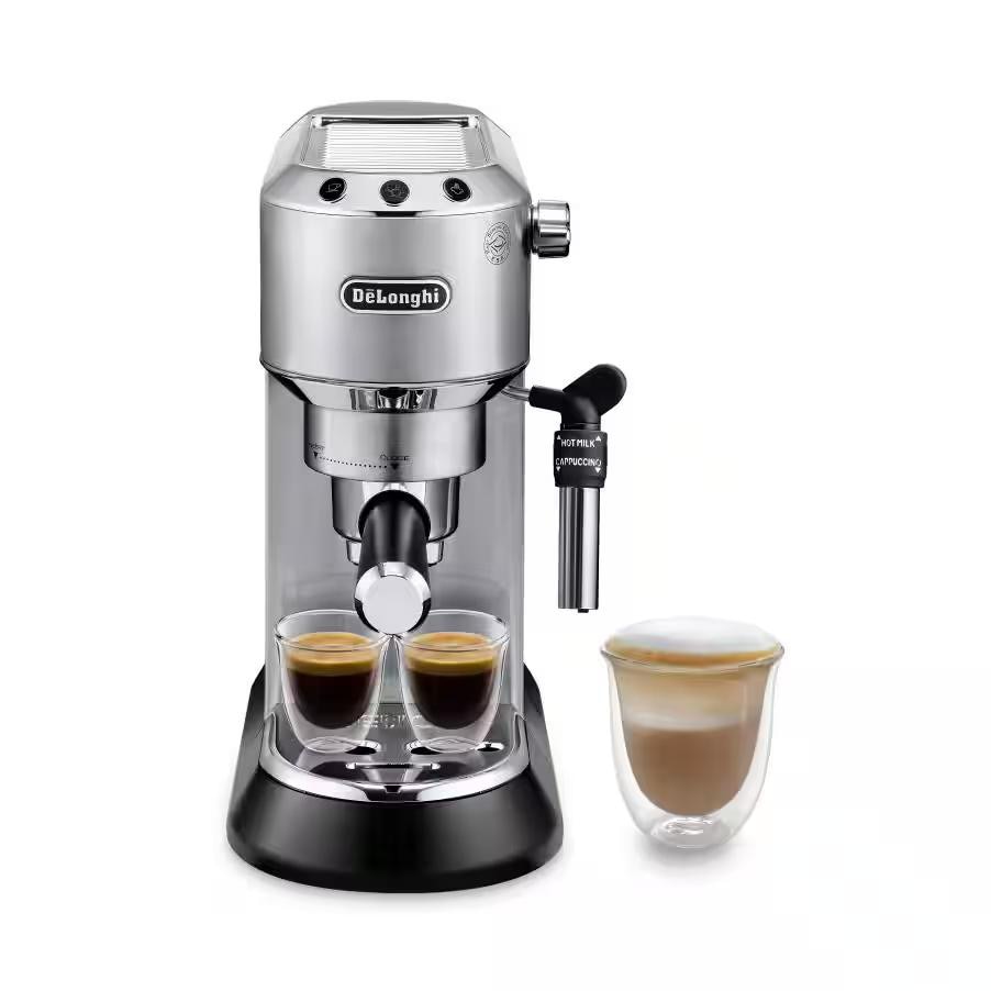 DeLonghi EC 685.M Dedica Style Siebträger Espressomaschine Silber