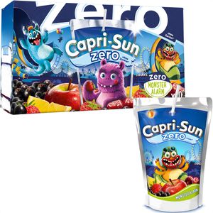 Capri-Sun Saft Monster Alarm Zero, zuckerfrei, Trinkpäckchen, je 0,2 Liter, 10 Stück