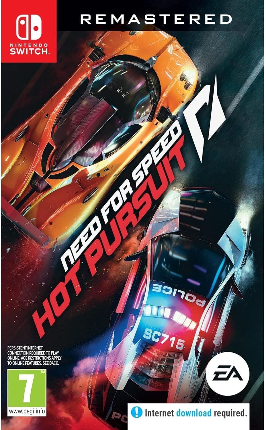 Need For Speed: Hot Pursuit Remastered (Nintendo Switch) - Without case, Used