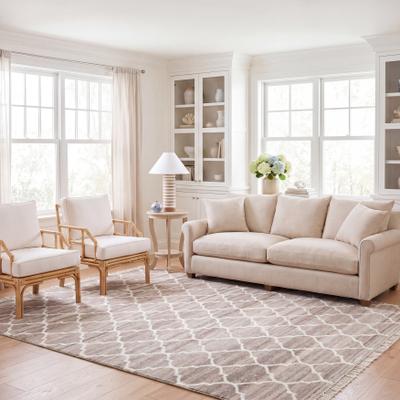 SAFAVIEH Handmade Natural Kilim Renelde Wool Rug with Fringe