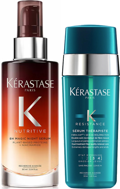 Kerastase Nutritive 8H Magic Night Serum and Kérastase Resistance Ser