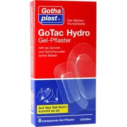 GOTAC HydroGel-Pflaster 2 Größen 8 St Pflaster