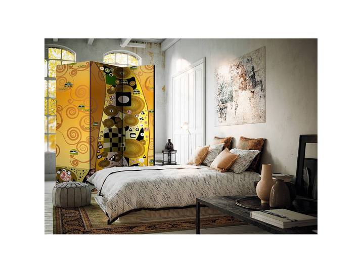 Paravent Artistic Geometry Vlies / Buche Multicolor 135 x 172cm