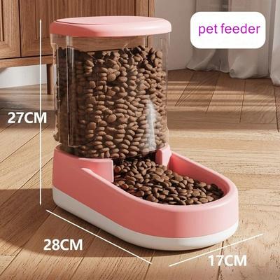 Uplift Picks FreshFlow Automatic Pet Water Dispenser And Food Feeder Set For Cats And Dogs pink (feeder)