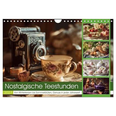 Nostalgische Teestunden (Wandkalender 2027 DIN A4 quer), CALVENDO Monatskalender