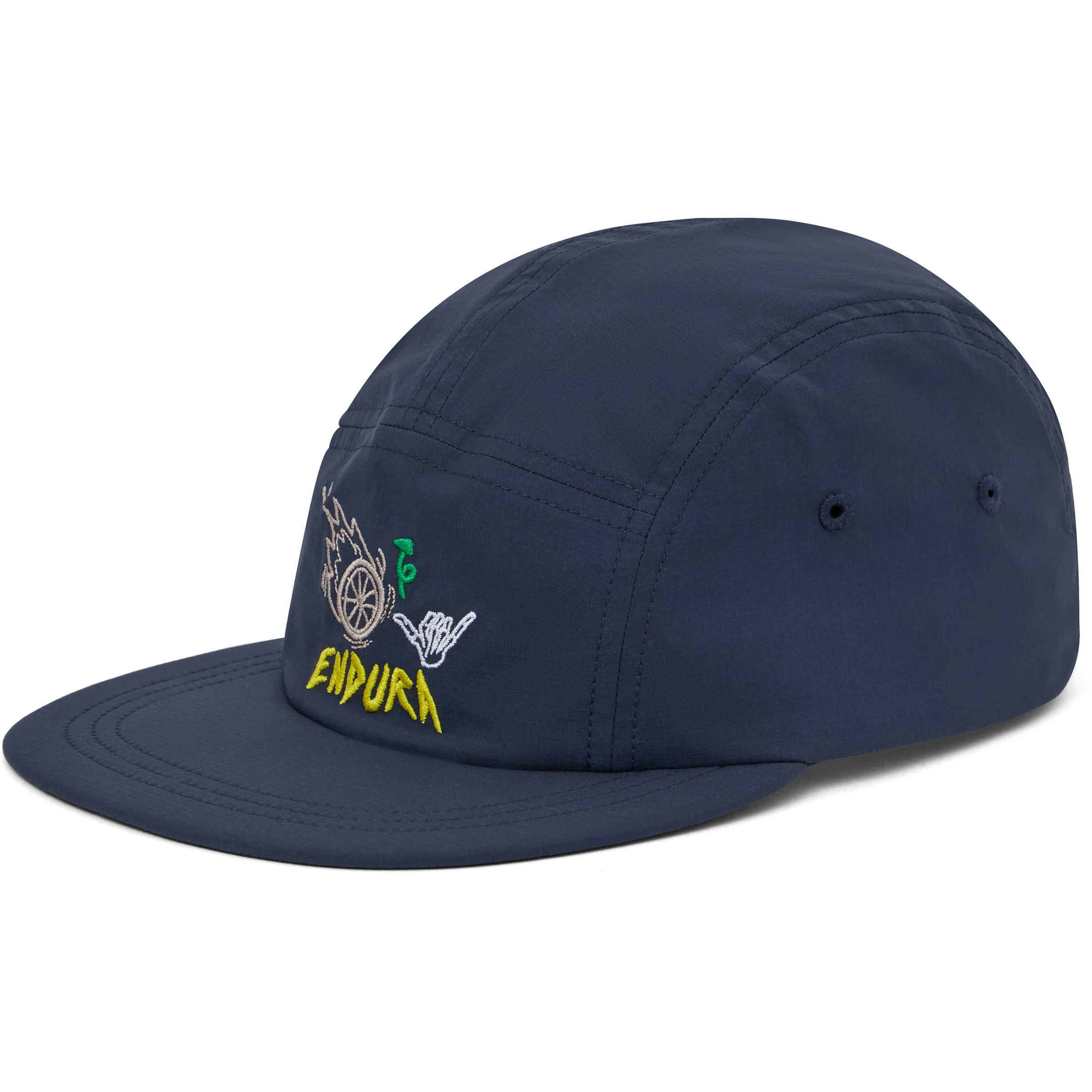 Endura 5-Panel Cap Basecaps blau Rennrad Elastisch