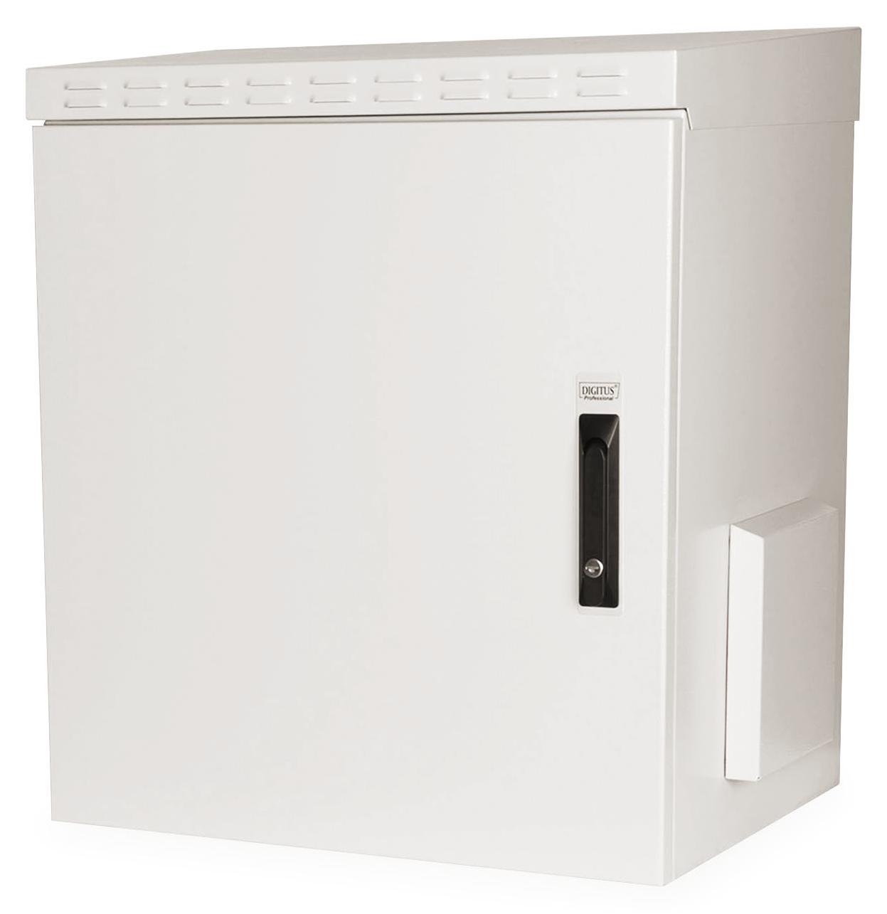 Digitus Wandgehäuse IP55 - zur Anwendung im Außenbereich - 600x450 mm (BxT), Wandmontiertes Regal, 100 kg, Grau