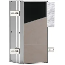 emco asis module plus WC-Modul-Unterputzmodell, zwei Fächer für WC-Papier, für Reserverolle oder Feuchtpapierbox, Türanschlag links, 975611002