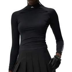 J.Lindeberg Golf Asa Soft Compression Damen Mock schwarz