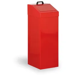 Metallmülleimer für sortierten Abfall, 100 l, rot