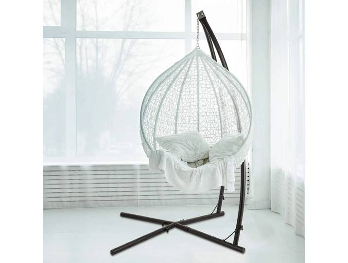 RapDuty-Hamac en métal avec support en C pour chaise, balançoire de porche, base de balançoire de balcon extérieur, 330 °, 360 lb