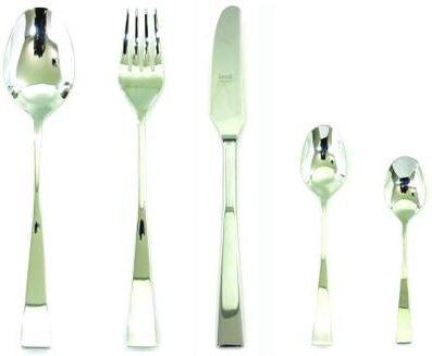Mepra Italia Flatware Set with Moka Spoons - 30 Pieces
