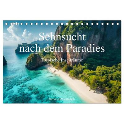 Sehnsucht nach dem Paradies - Tropische Inselträume (Tischkalender 2027 DIN A5 quer), CALVENDO Monatskalender
