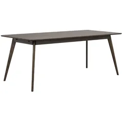 Esstisch Yumi aus MDF mit Eichenfurnier, skandinavischer Stil, braun, rechteckig 190x90 cm