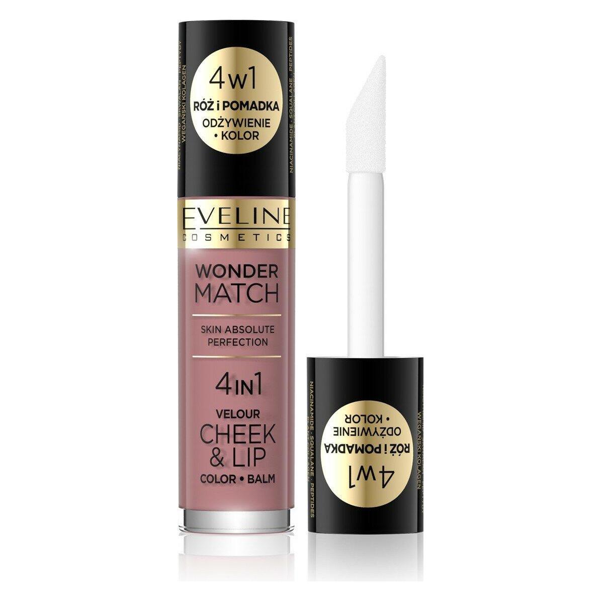Eveline Wonder Match Velour Cheek & Lipush And Liquid Lipstick 02 4.5Ml (02) (5903416048596)