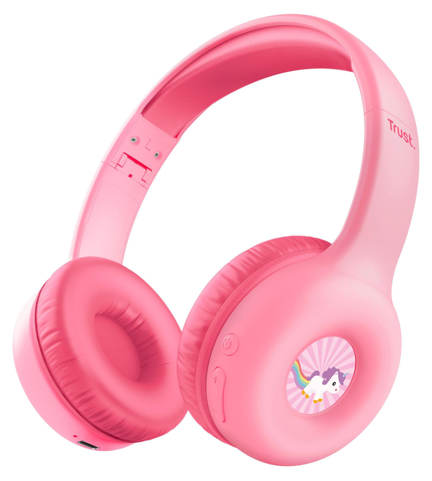 Trust Nouna Hoofdtelefoon, Bluetooth & bekabeld, roze