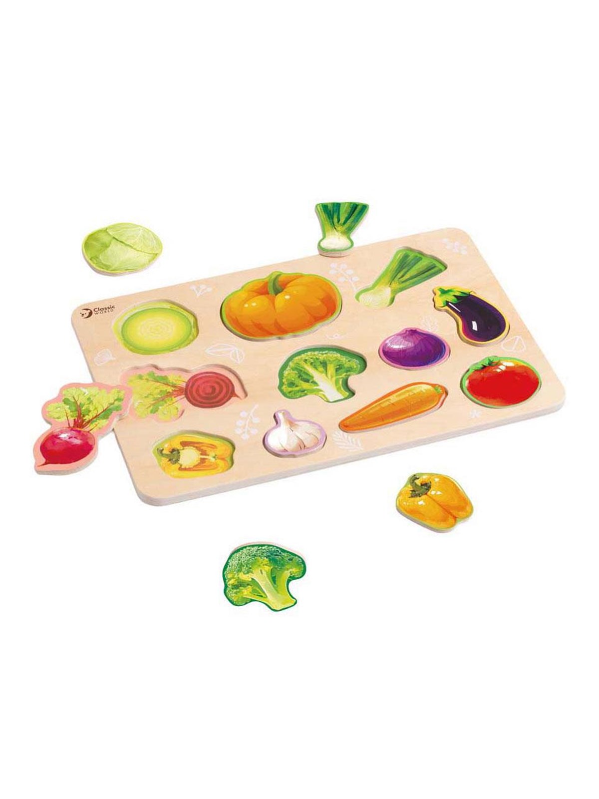 Classic World Wooden Puzzle Vegetables Holz