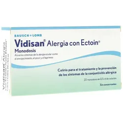 Vidisan Alergia Con Ectoin Monodosis 20 x 0.5ml