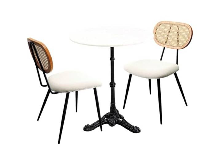 Bistro Rosali tafel- en 2 stoelen, wit Kare Design