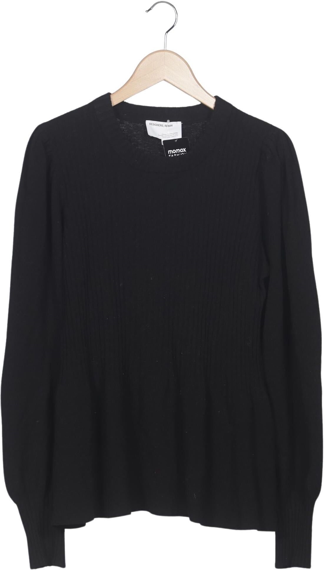 Designers Remix Damen Pullover, Schwarz, Gr. XL, Merino / Synthetik / Elasthan - Second Hand